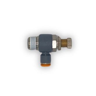 CONECTOR CON REGULACION; CON ROSCA 1/2 A MANGUERA 12MM.