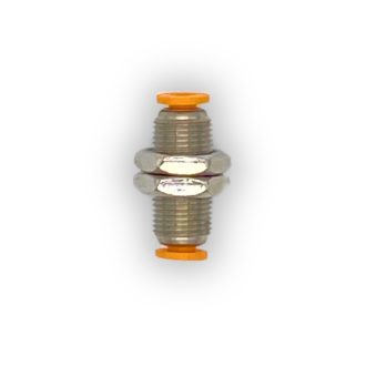CONECTOR PASAMUROS; MANGERA A MANGUERA DE 1/4.