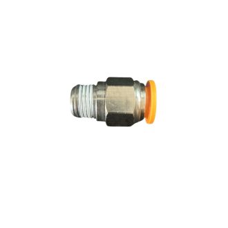Conector Recto Metálico: Rosca G 1/4 A Manguera 8mm.